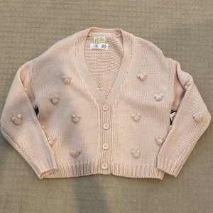 NEW PINK MINNIE MOUSE VINTAGE SWEATER MEDIUM